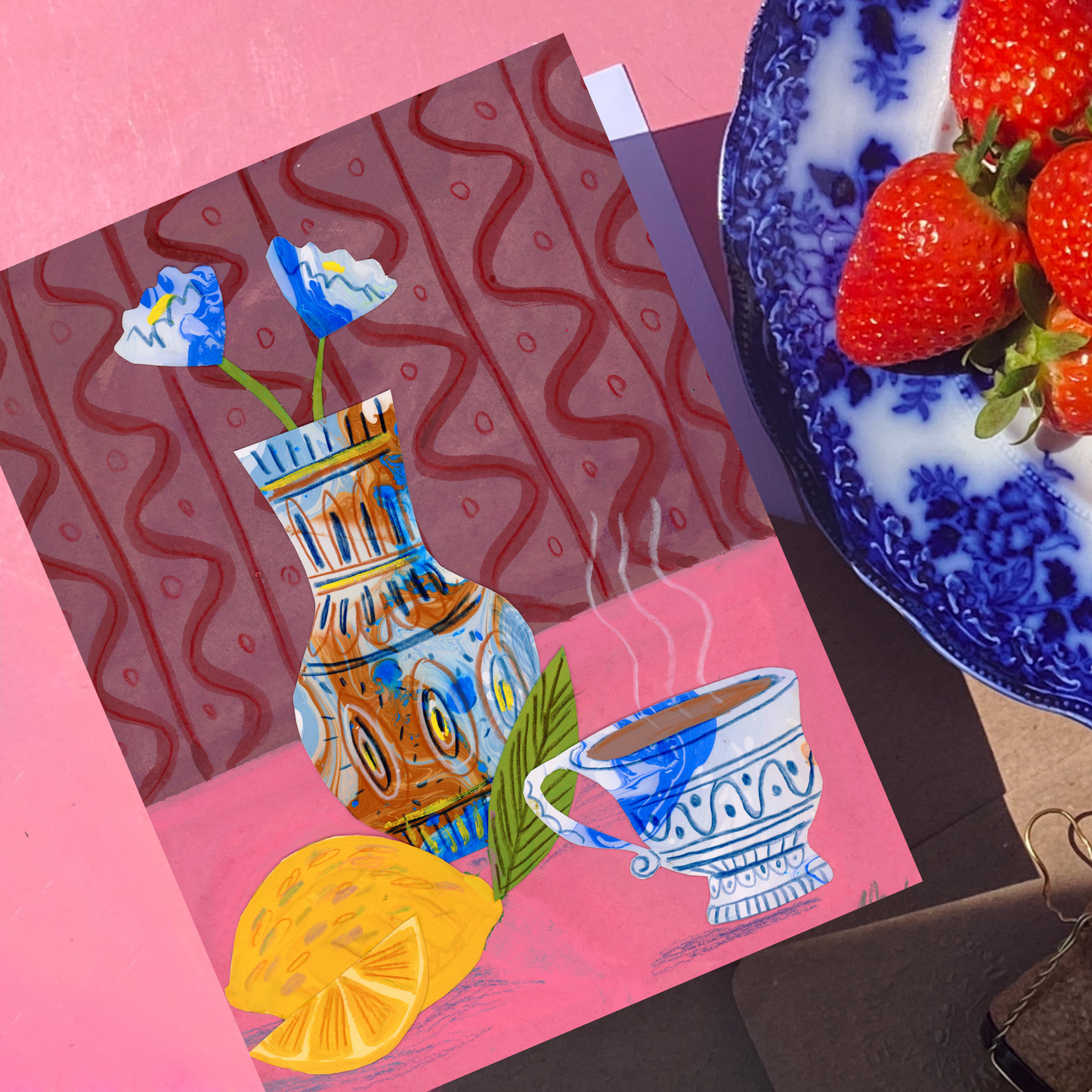 Lemons & Tea Greeting Card