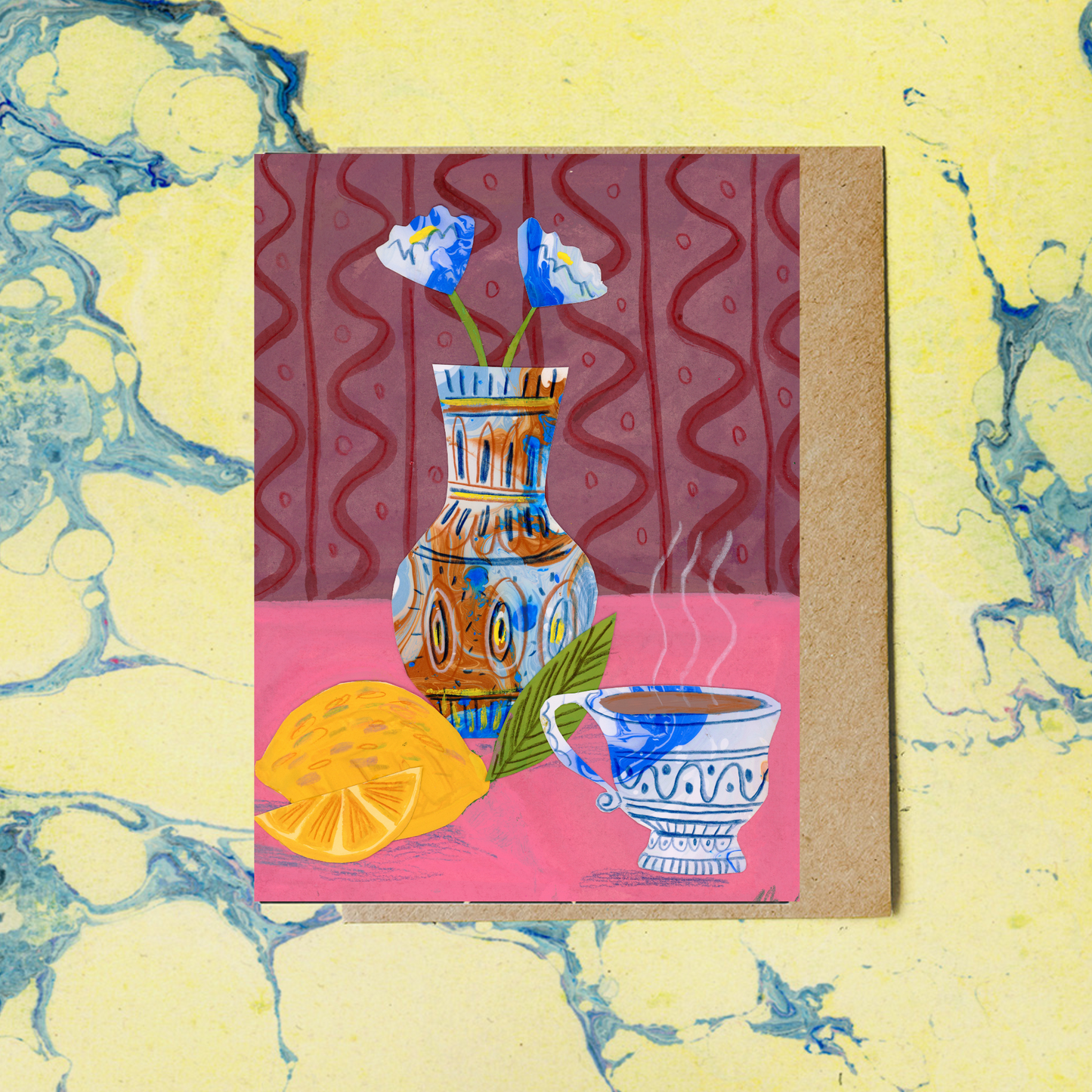Lemons & Tea Greeting Card