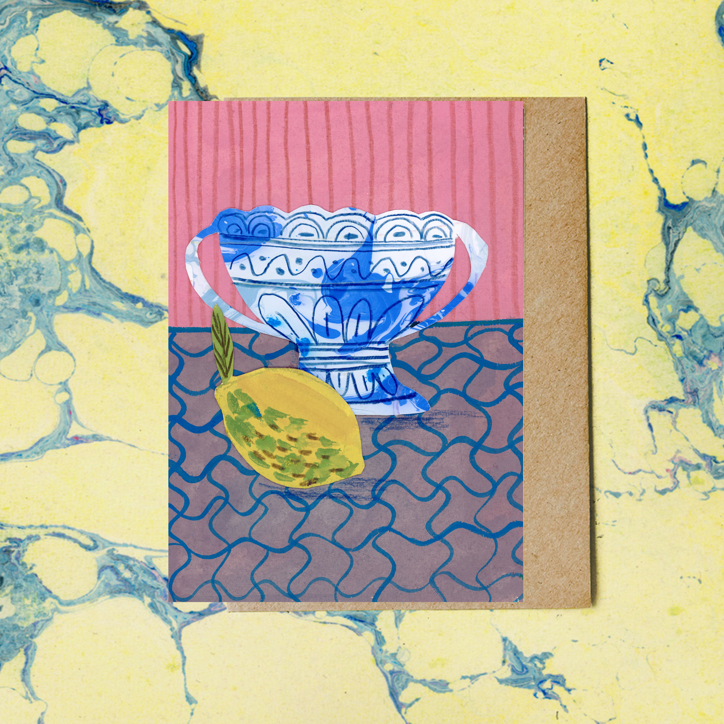 Greek Vase with a Lemon - Greeting Card and Print