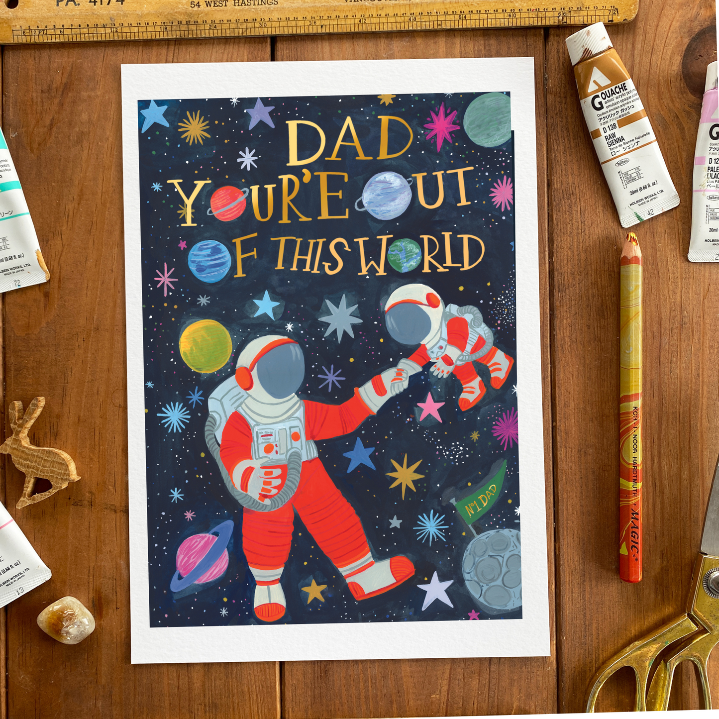 Dad, You’re Out of This World Father’s Day Greeting Card