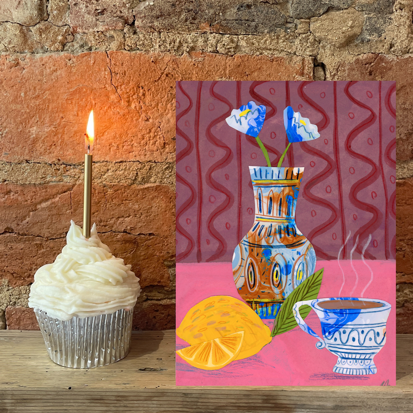 Lemons & Tea Greeting Card