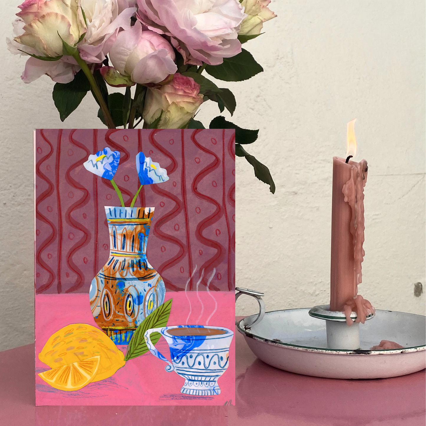 Lemons & Tea Greeting Card