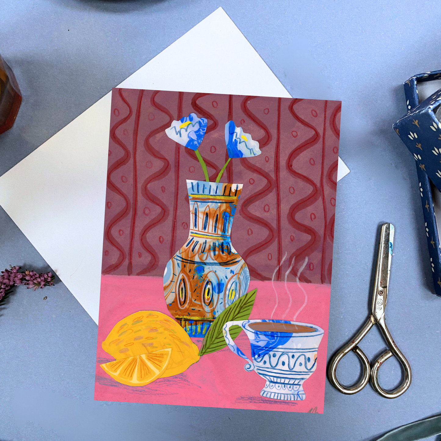 Lemons & Tea Greeting Card