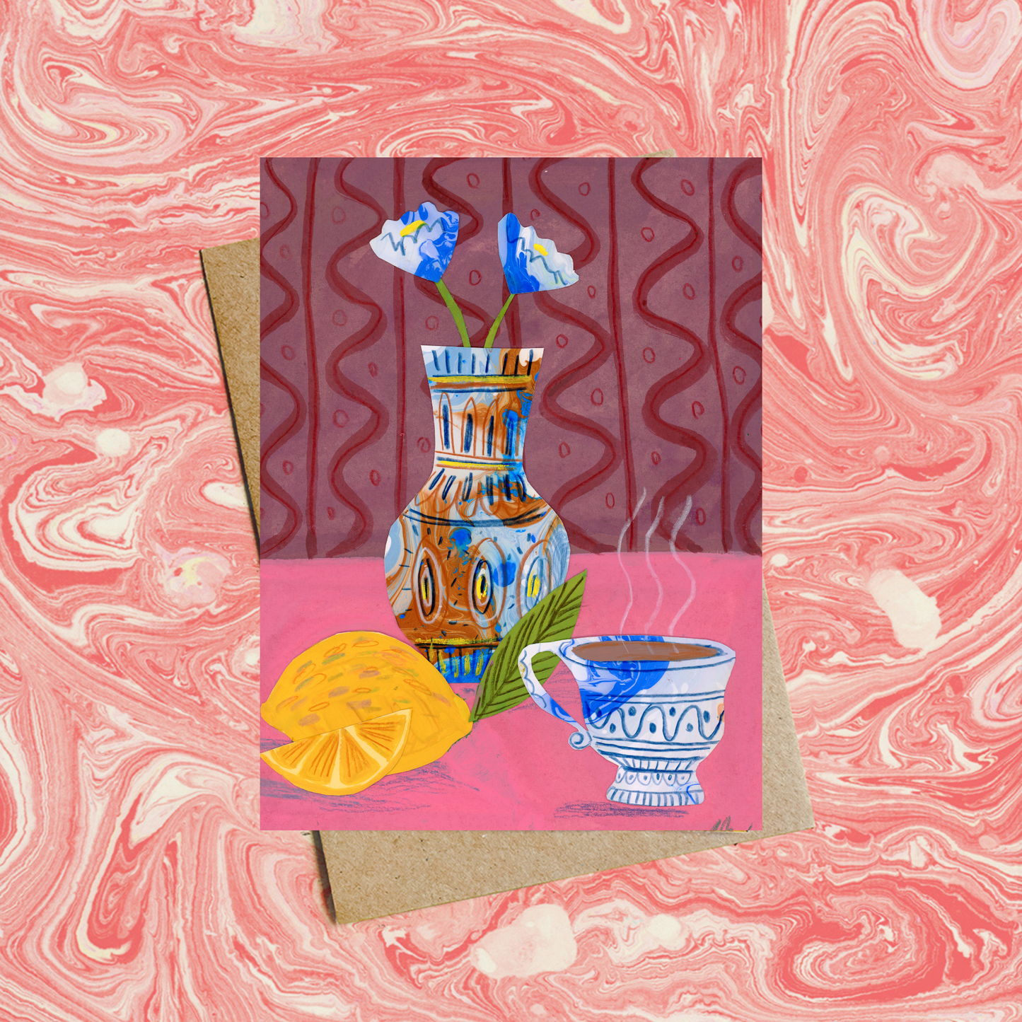 Lemons & Tea Greeting Card