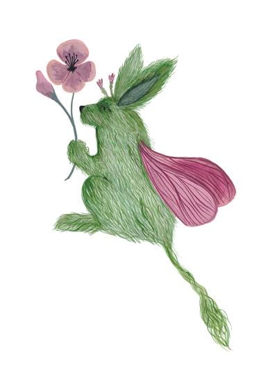 Fuzzwig - Collection - Moss Bloom -  Print