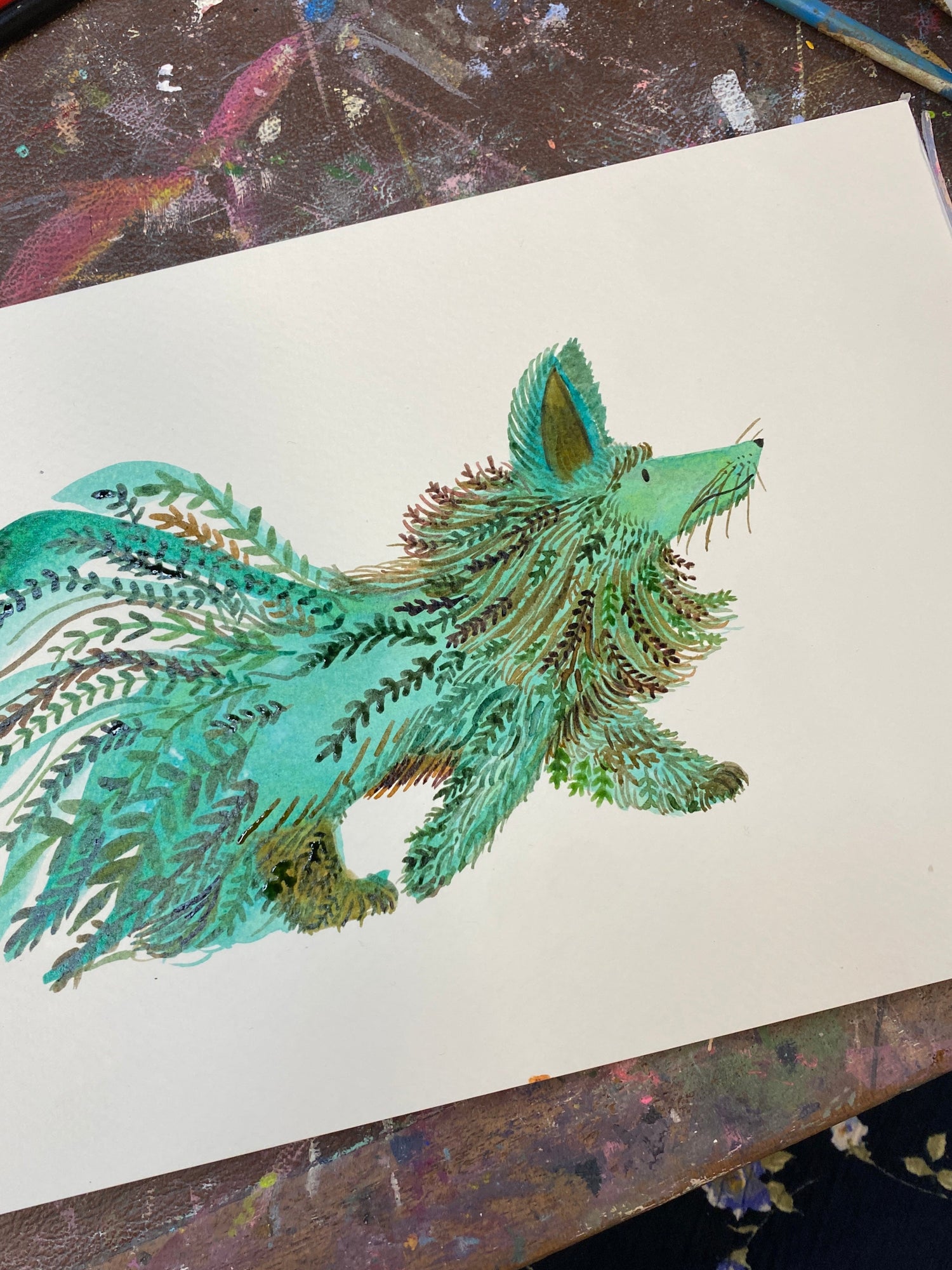 A Fuzzwig’s Guide to MossWood: Snaggelfoot Moss by illustrator jemma jamie skidmore