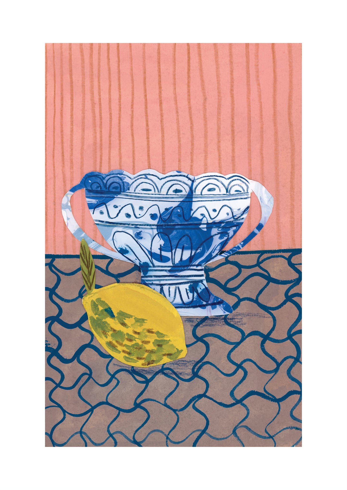 Greek Vase with a Lemon - Greeting Card and Print