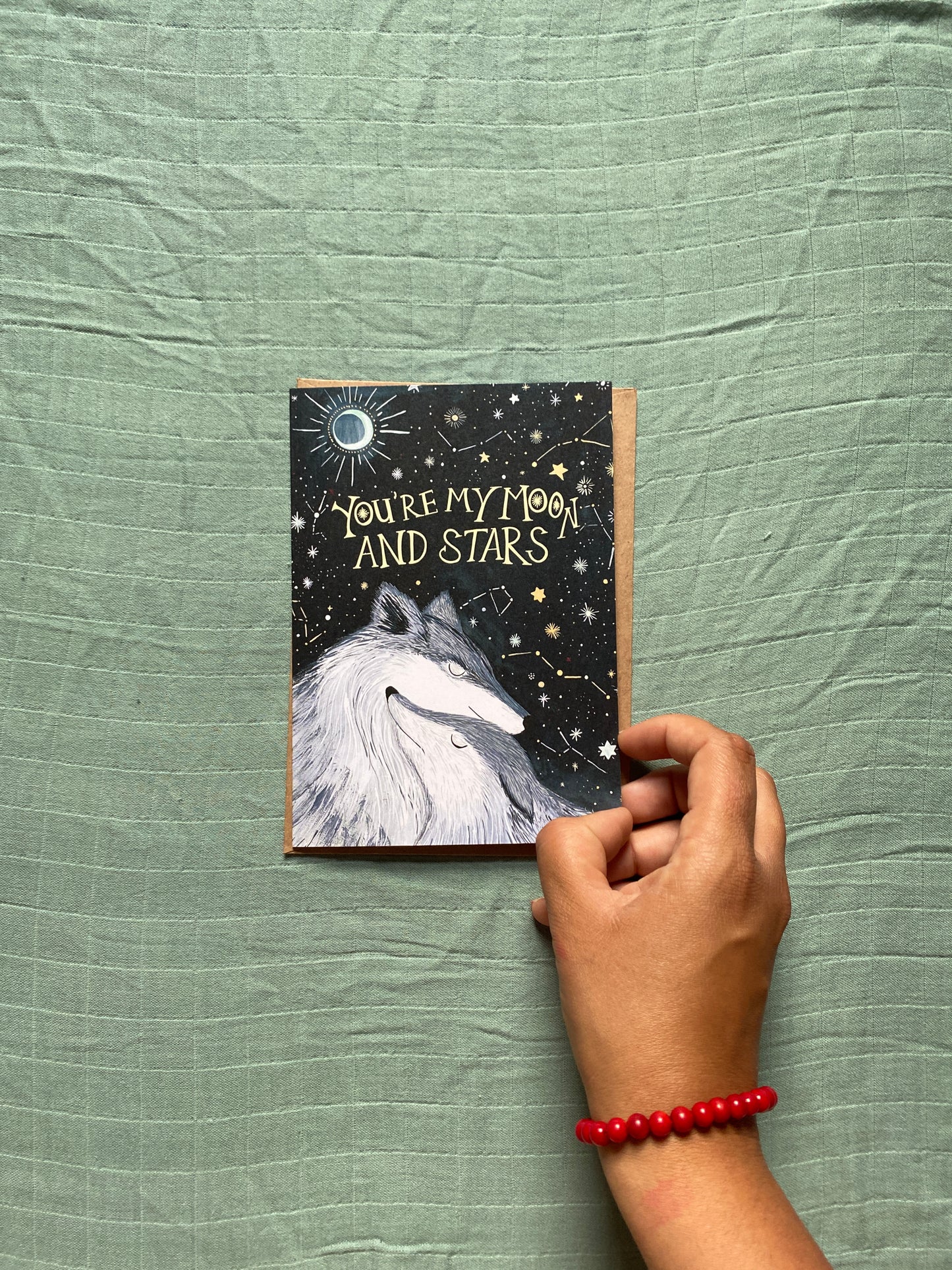 Wild Wolves Love Inspired Greeting Card
