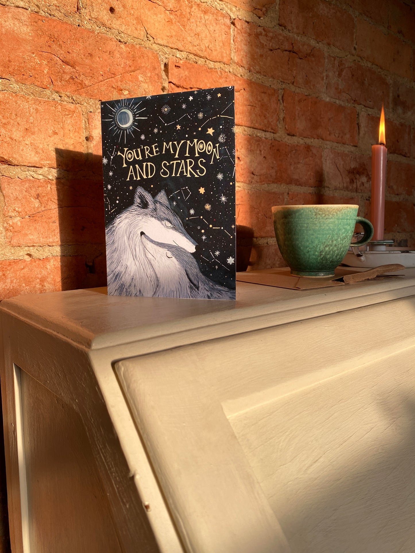 Wild Wolves Love Inspired Greeting Card