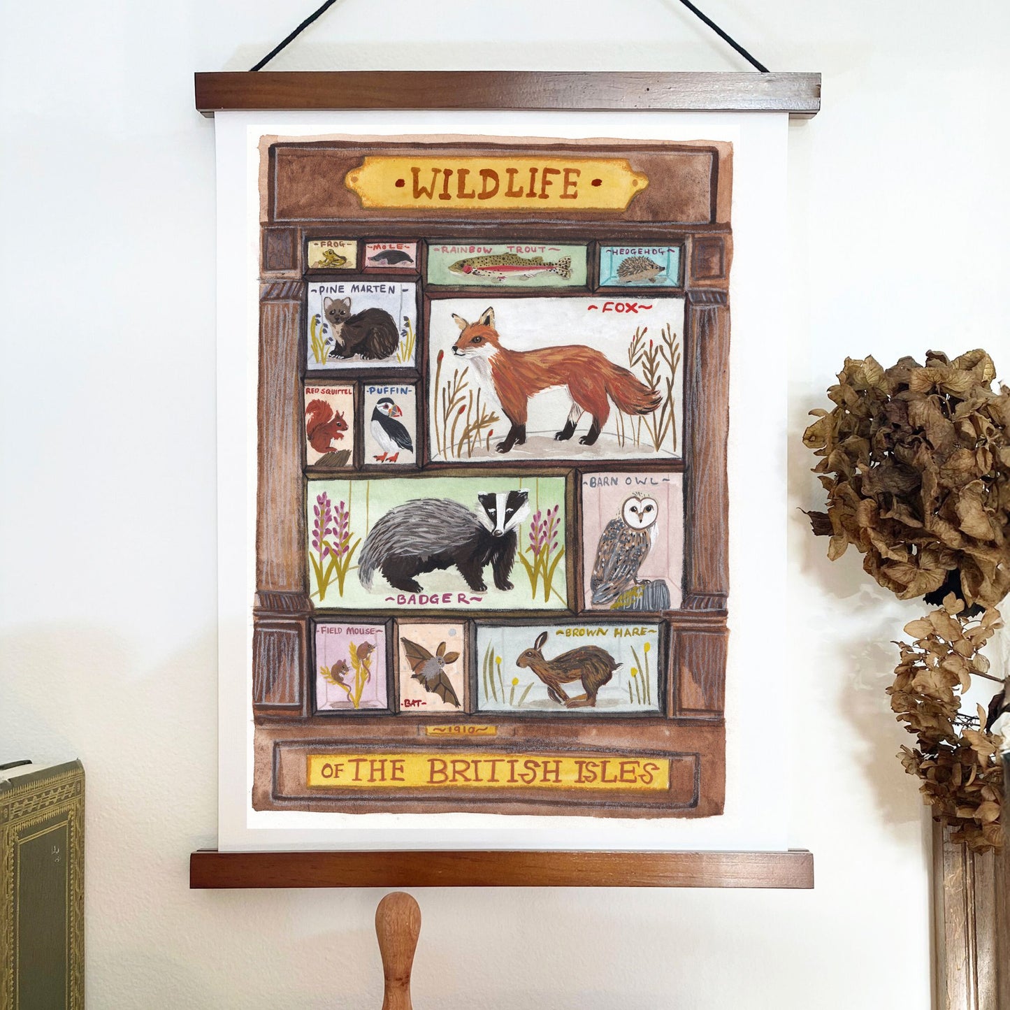 British Wildlife Museum Print