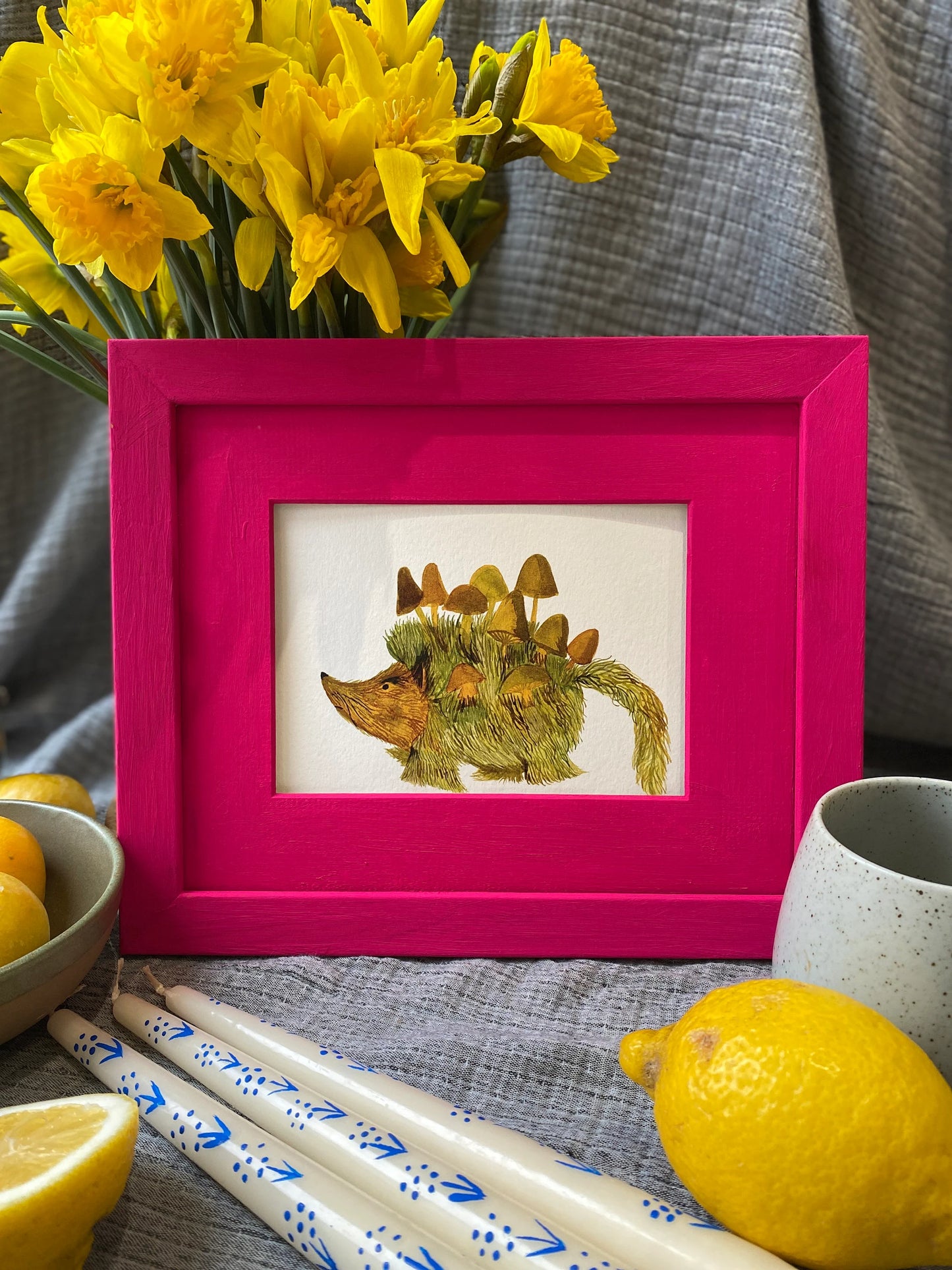 Moss Creatures Collection - Hogsnuff Hedgehog - Print