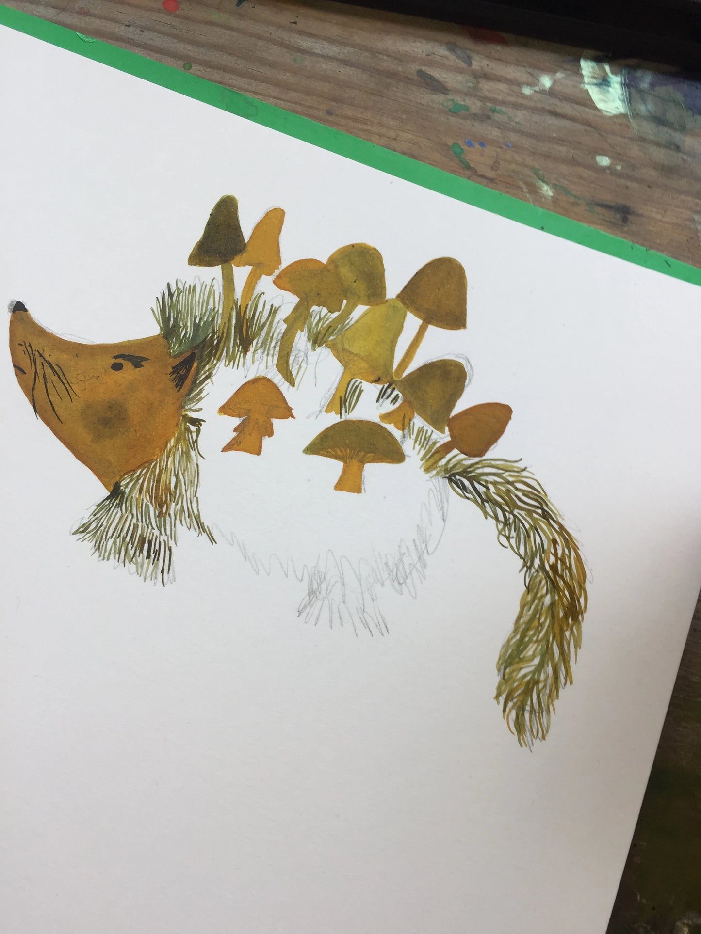 Moss Creatures Collection - Hogsnuff Hedgehog - Print