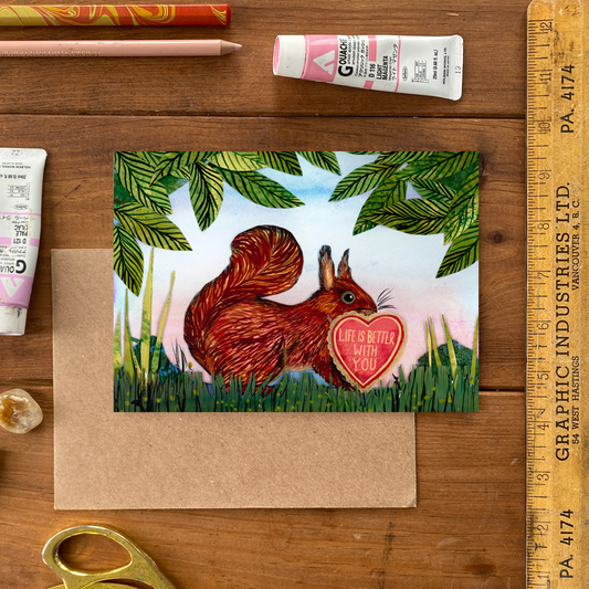 life is better with you greeting card