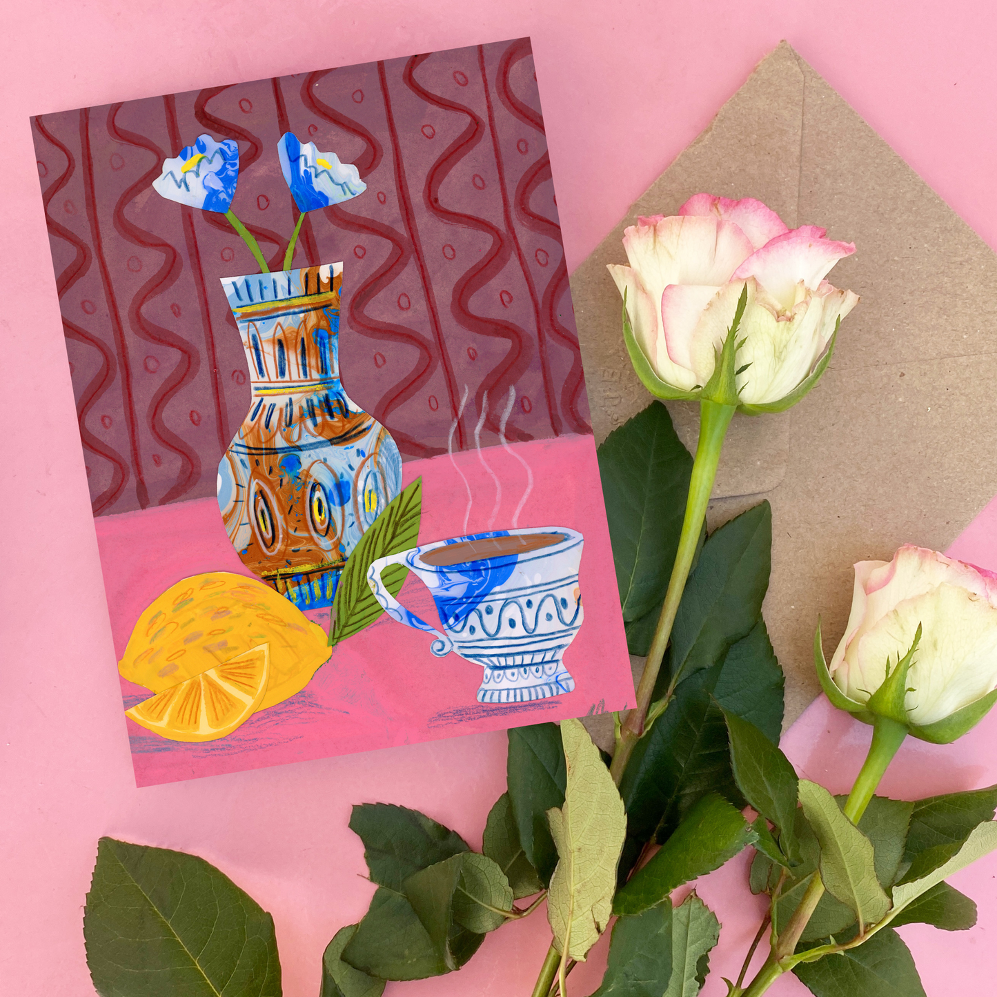 Lemons & Tea Greeting Card