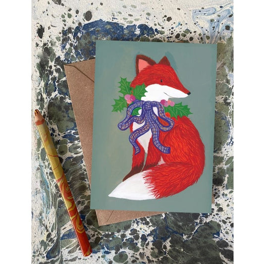 Artisan Christmas woodland animal greeting card collection