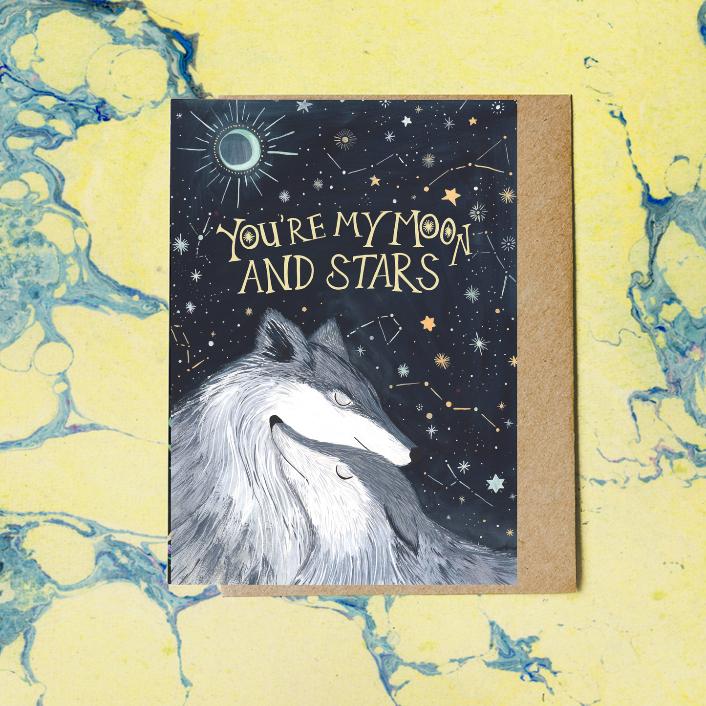 Wild Wolves Love Inspired Greeting Card