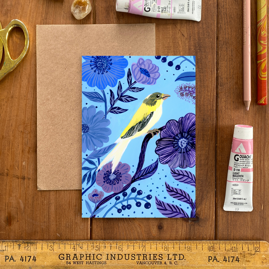 Yellow Canary - Greetings Card