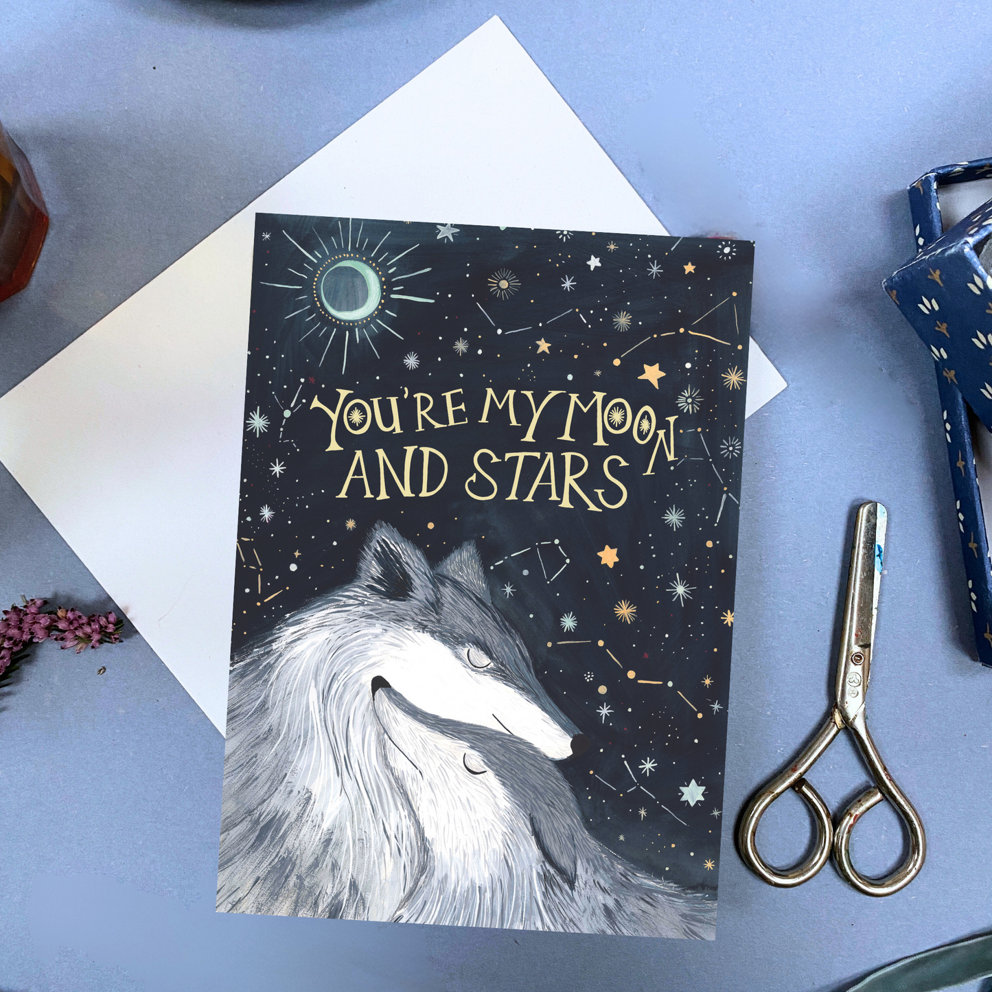 Wild Wolves Love Inspired Greeting Card