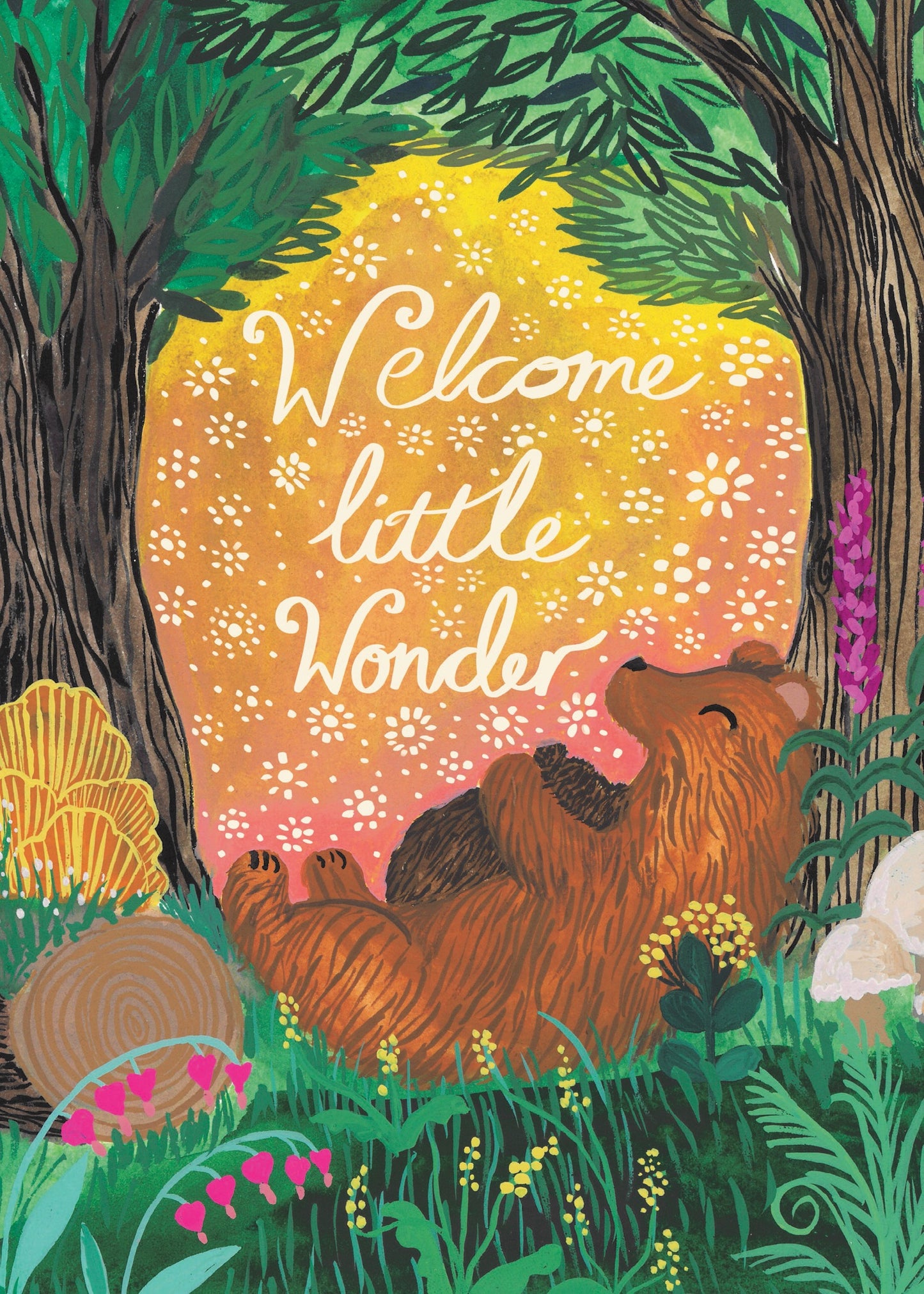 A perfect new baby greeting card to welcome their little wonder!