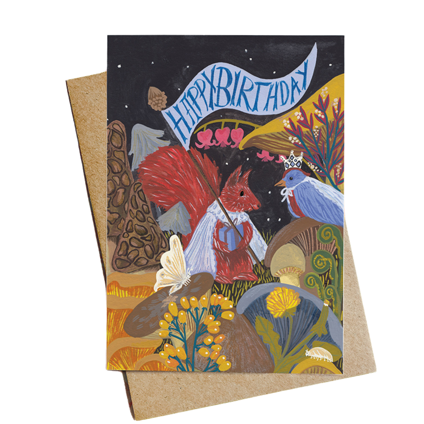A Woodland Animal Birthday Party Greeting Card
