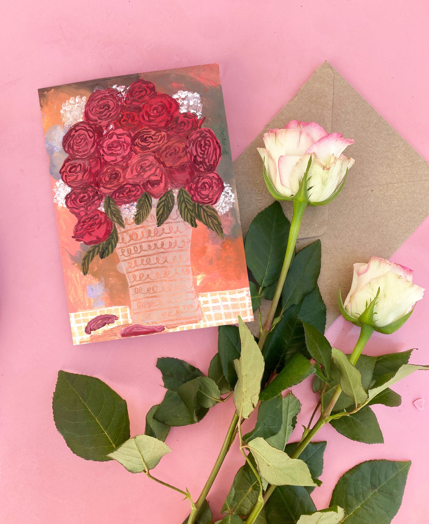 Red Roses Greeting Card