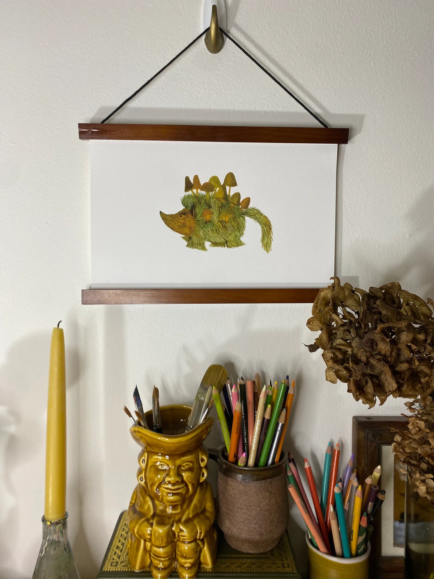 Moss Creatures Collection - Hogsnuff Hedgehog  - Print