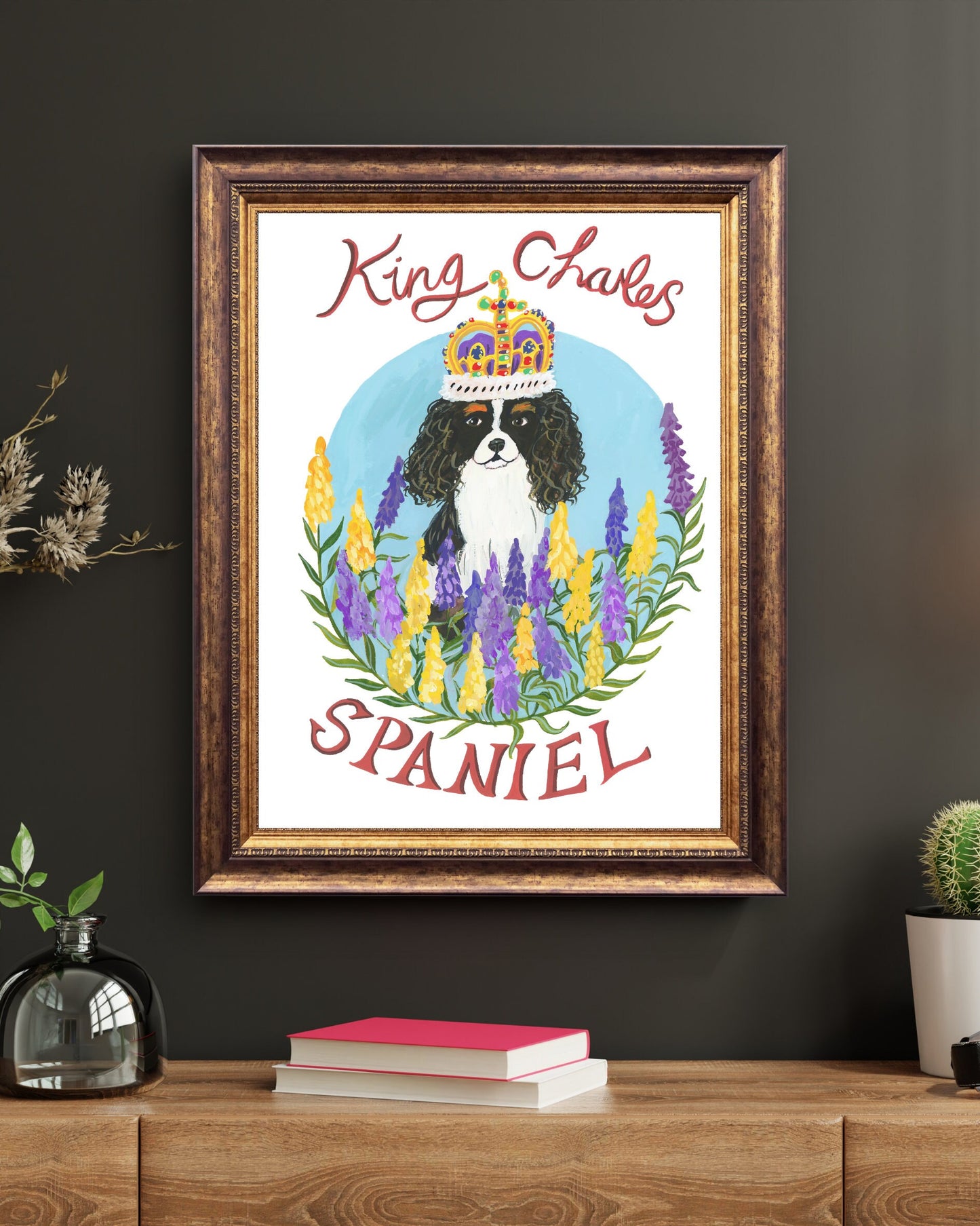 Limited Edition King Charles Spaniel - A3 Print